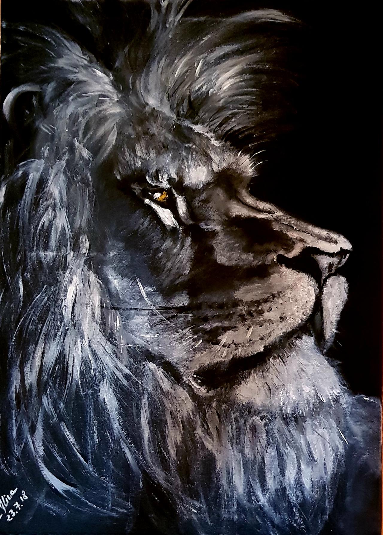 ArteDiAlina.com painting: I'm the King